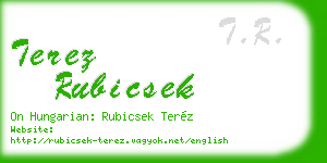 terez rubicsek business card